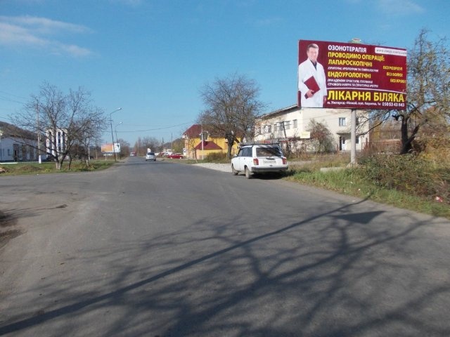 Щит 6x3,  Іршава вул. Гагаріна, біля пожежної частини та ресторану Стас